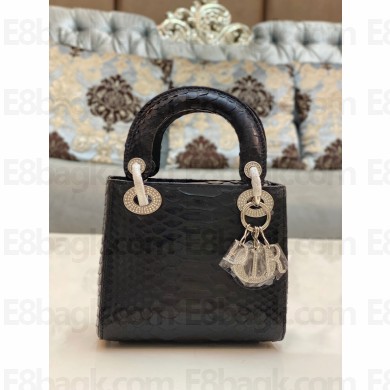 Lady Dior Python leather Mini Bag 20 2023
