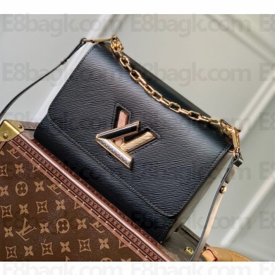 Louis Vuitton Twist MM Bag in Epi leather with Colorful Strass M21031 Black 2022