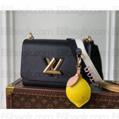Louis Vuitton Twist MM Bag in Epi Leather M20680 Black 2022
