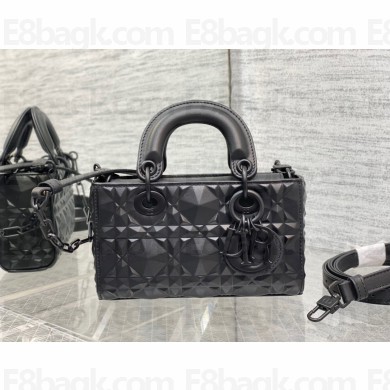 Dior Micro Lady D-Joy Bag in Calfskin with Diamond Motif Black 2023