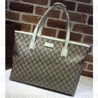 Gucci GG Supreme Tote 211137 White