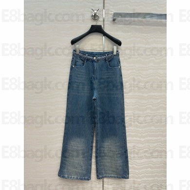 CHANEL blue Washed Denim jeans P78894 2025