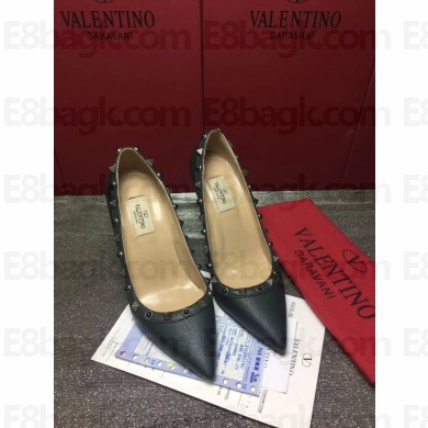 VALENTINO ROLLING ROCKSTUD PUMP 9.5CM black
