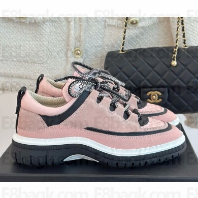 Chanel Suede and leather Trainer sneakers pink 1125-2024
