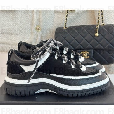 Chanel Suede and leather Trainer sneakers black 1125-2024