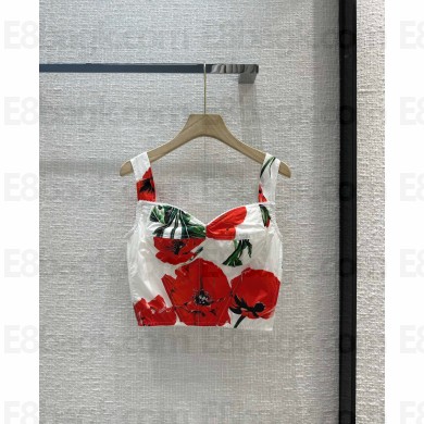 D&G rose printed crop top 2023