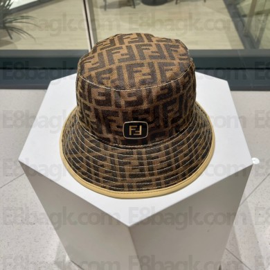 fendi Brown tech fabric hat 2023