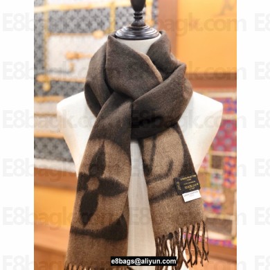 Louis Vuitton Cardiff Scarf 194x30cm COFFEE