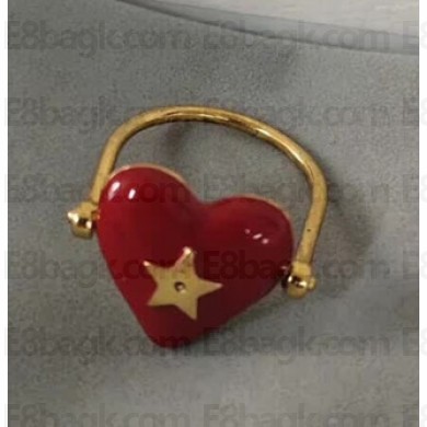 Dior Red Heart Ring Gold 2018