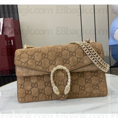 Gucci Dionysus small shoulder bag 818145 brown GG suede 2024