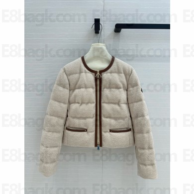 MONCLER Serinde Bouclé Down Jacket white 2024
