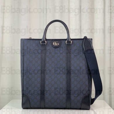 gucci Ophidia medium tote bag in Blue and black GG Supreme Tender canvas 763316 2024