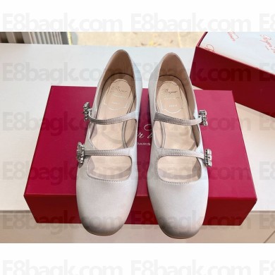 Roger Vivier silk whith Buckle Ballerinas silver 2025