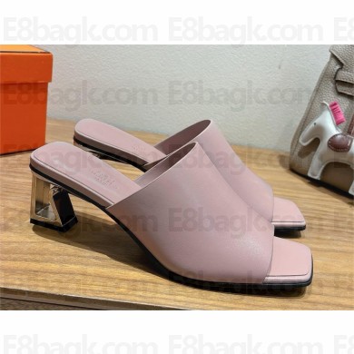 hermes kylie 60mm sandals in box calfskin pink 2025
