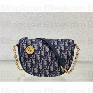 Diorstar Callisto Bag in blue Oblique Jacquard 2024