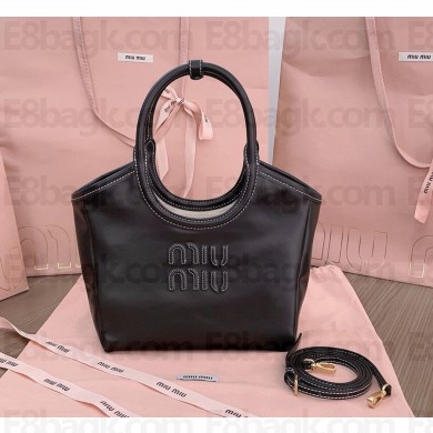 MIU MIU IVY leather bag 5BG288 black 2024