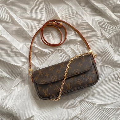 louis vuitton Monogram canvas Wallet on Chain Ivy bag M81911 2023