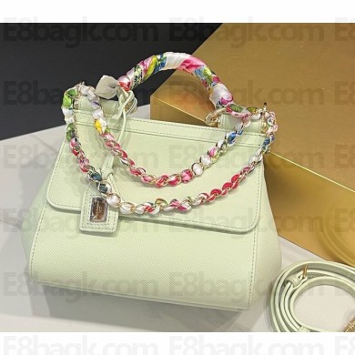 Dolce & Gabbana Medium Sicily bag in Dauphine calfskin • green 2024