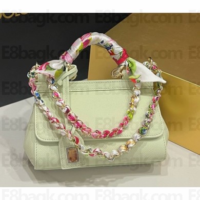 Dolce & Gabbana small Sicily bag in Dauphine calfskin • green 2024