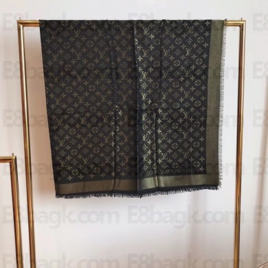 louis vuitton monogram lurex shawl 18