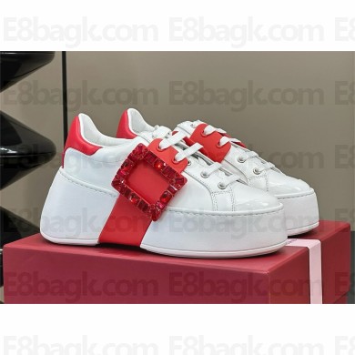Roger Vivier Viv' Skate Strass Sneakers in leather 06 2024
