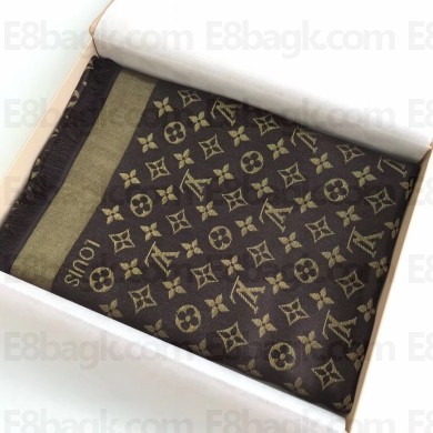 louis vuitton monogram cashmere scarf  02