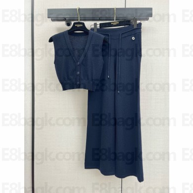 HERMES Cashmere vest and pants black 2024 
