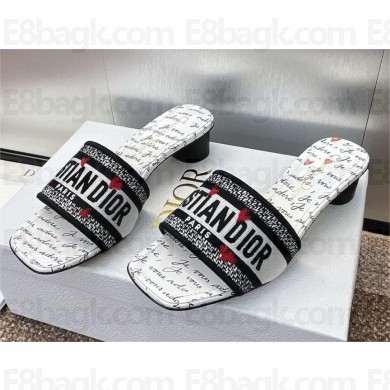 Dior Dioramour Dway Heeled Slide white 2024