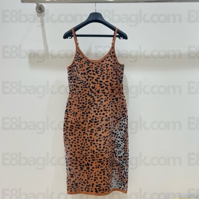 VERSACE Medusa '95 knitted leopard-print midi dress 2025