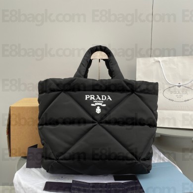 prada Padded Re-Nylon tote bag 2VG082 black 2021