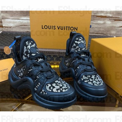 Louis Vuitton LV Archlight Sneaker 1AGZFF Black All-over strass 2025