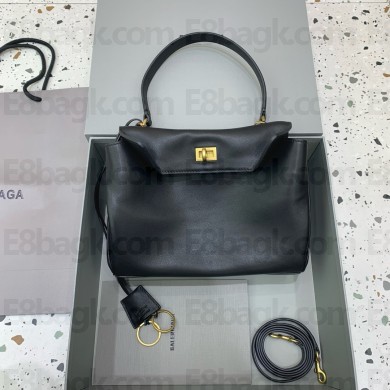 BALENCIAGA Women's Rodeo SMALL Handbag in Black/GOLD 2024