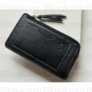 loewe Coin cardholder in soft grained calfskin black 2023