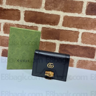 Gucci Diana card case wallet 658244 black 2021