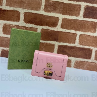 Gucci Diana card case wallet 658244 pink 2021