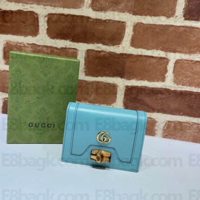 Gucci Diana card case wallet 658244 blue 2021