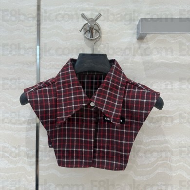 miu miu red check top 2024