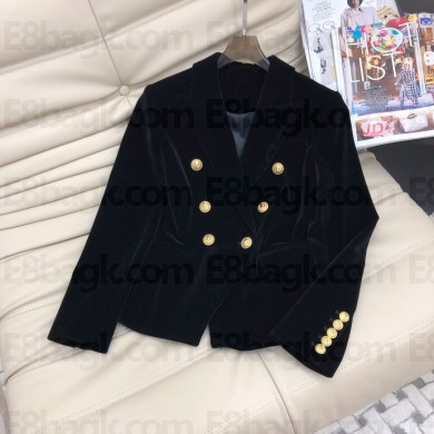 balmain black velvet jacket 2023