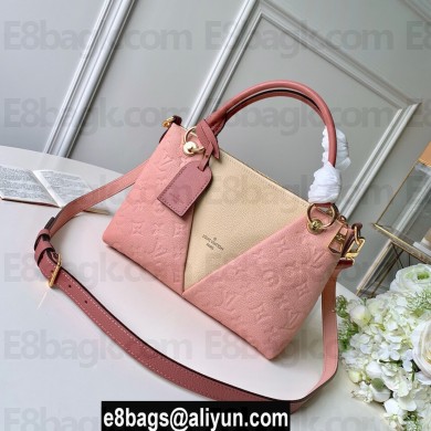 LOUIS VUITTON V TOTE BB MONOGRAM EMPREINTE M44845 PINK/BEIGE