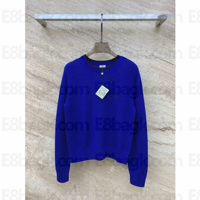 LOEWE Sweater in wool  Electric Blue 2023