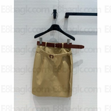 Prada Cotton twill skirt Honey 2024