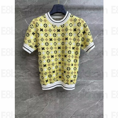 LOUIS VUITTON Monogram Kaleidoscope Knit Top YELLOW 2024