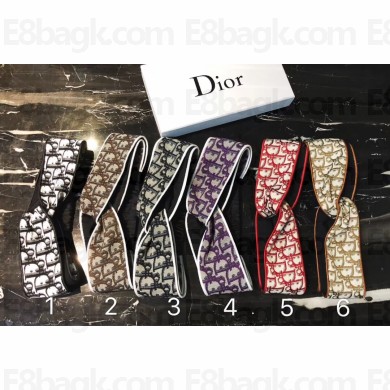  Dior Oblique Jacquard Canvas headband