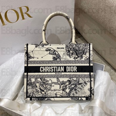 dior Latte Toile de Jouy Zodiac Embroidery NEW Small Book Tote bag 2022
