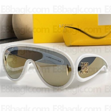 loewe Wave mask sunglasses ivory 2023