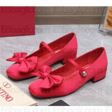 Valention GARAVANI Roman stud silk BALLET FLATS red 2024