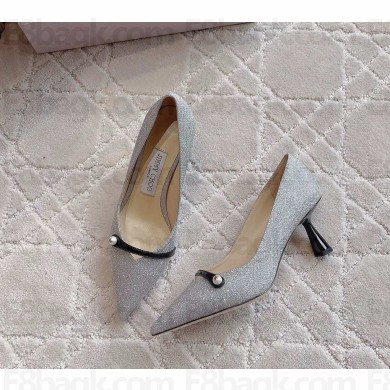 Jimmy Choo Rosalia 65 Bing embellished Pumps Silver 2024
