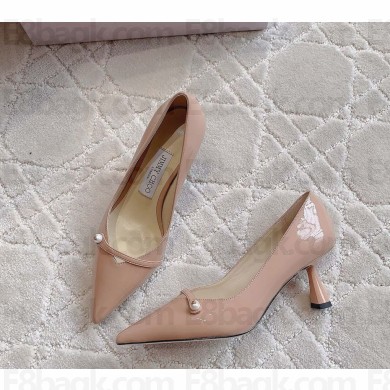 Jimmy Choo Rosalia 65 Patent Leather Pumps nude pink 2024