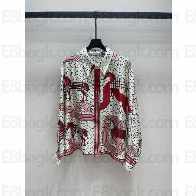 Hermes printed silk shirt 03 2025