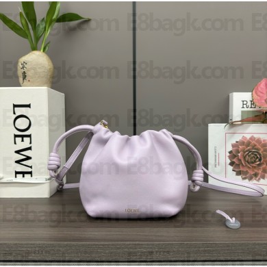 loewe Mini flamenco purse in mellow nappa lambskin 262333 purple 2024